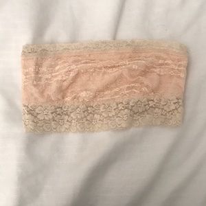Small light pink/nude bandeau top from free people